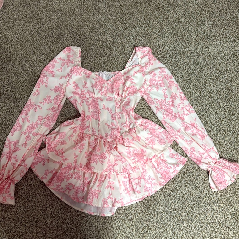 summer floral mini dress